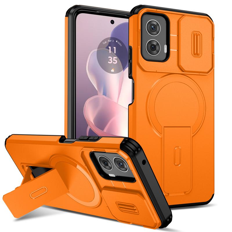 Armor Funda For Motorola Moto G Play Stylus Power Edge 2024 2025 Case Slide Camera Lens Protector Coque Wireless Charging Cover
