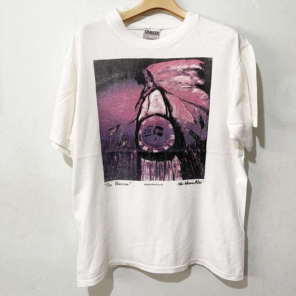 Vintage 90s Pablo Antonio Milan The Warrior T-Shirt Size M
