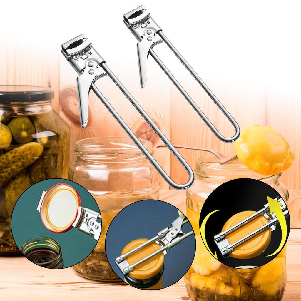Jar Opener Adjustable Bottle Cap Removing Lid Opening Tool Can for Quick Meal Prep Weak Hands