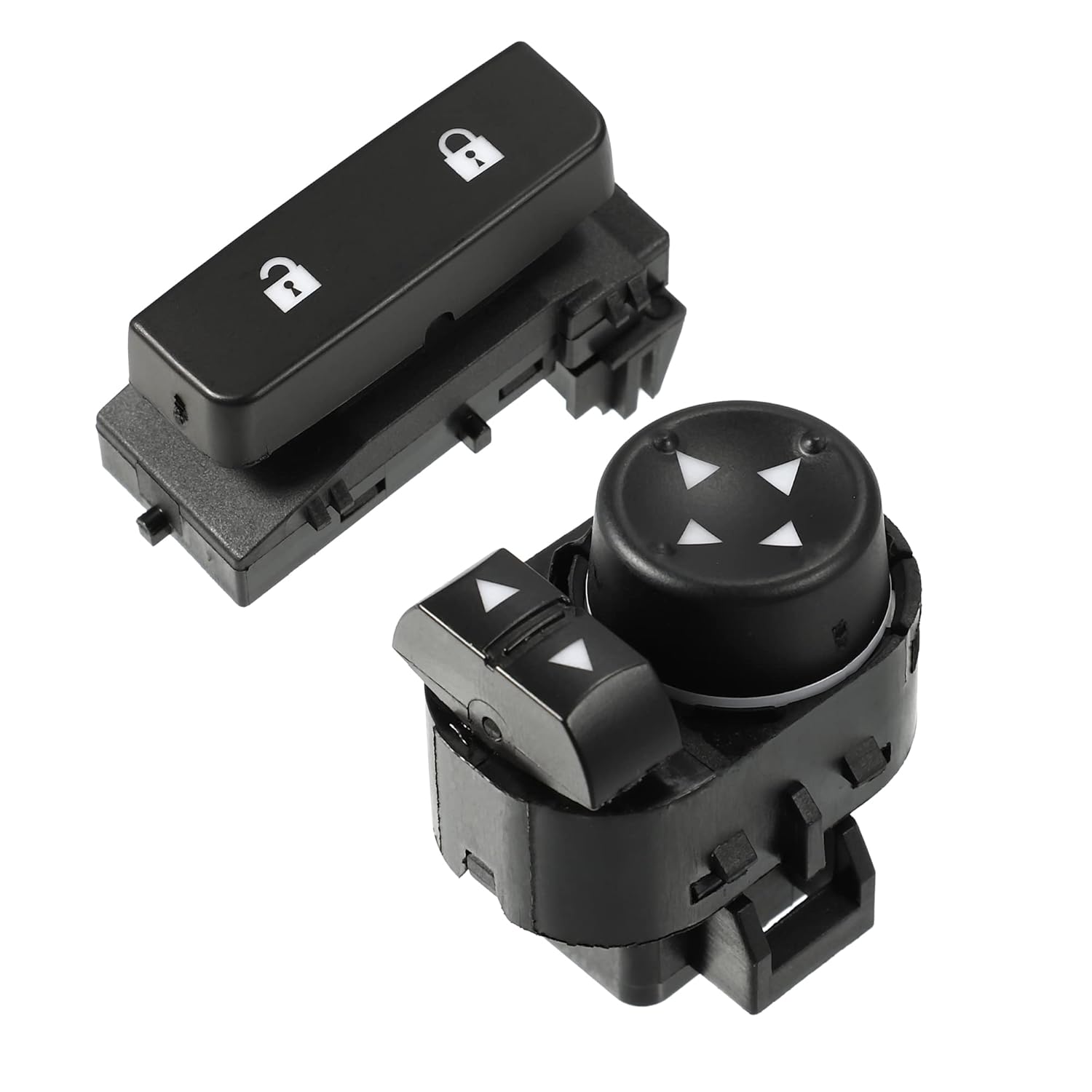 

ACROPIX Left Driver Side Power Mirror and Door Lock Switch Fit for GMC Sierra 1500 for Chevy Silverado 1500 2008-2013 22883768/15804093 - Pack of 2