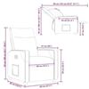 VidaXL Fauteuil inclinable Gris foncé Tissu, fauteuil, fauteuil inclinable TV, poussette, fauteuil inclinable pour personnes 4104810