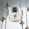 Kleiner LED-Kronleuchter Halbeinbau Kristallbeleuchtung Moderne Deckenkristalllampe für Schlafzimmer Esszimmer Flur (Warm)