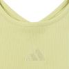 Adidas Solid Color Sports Casual Round Neck Short Sleeve T-Shirt Women Tops Yellow JL5091