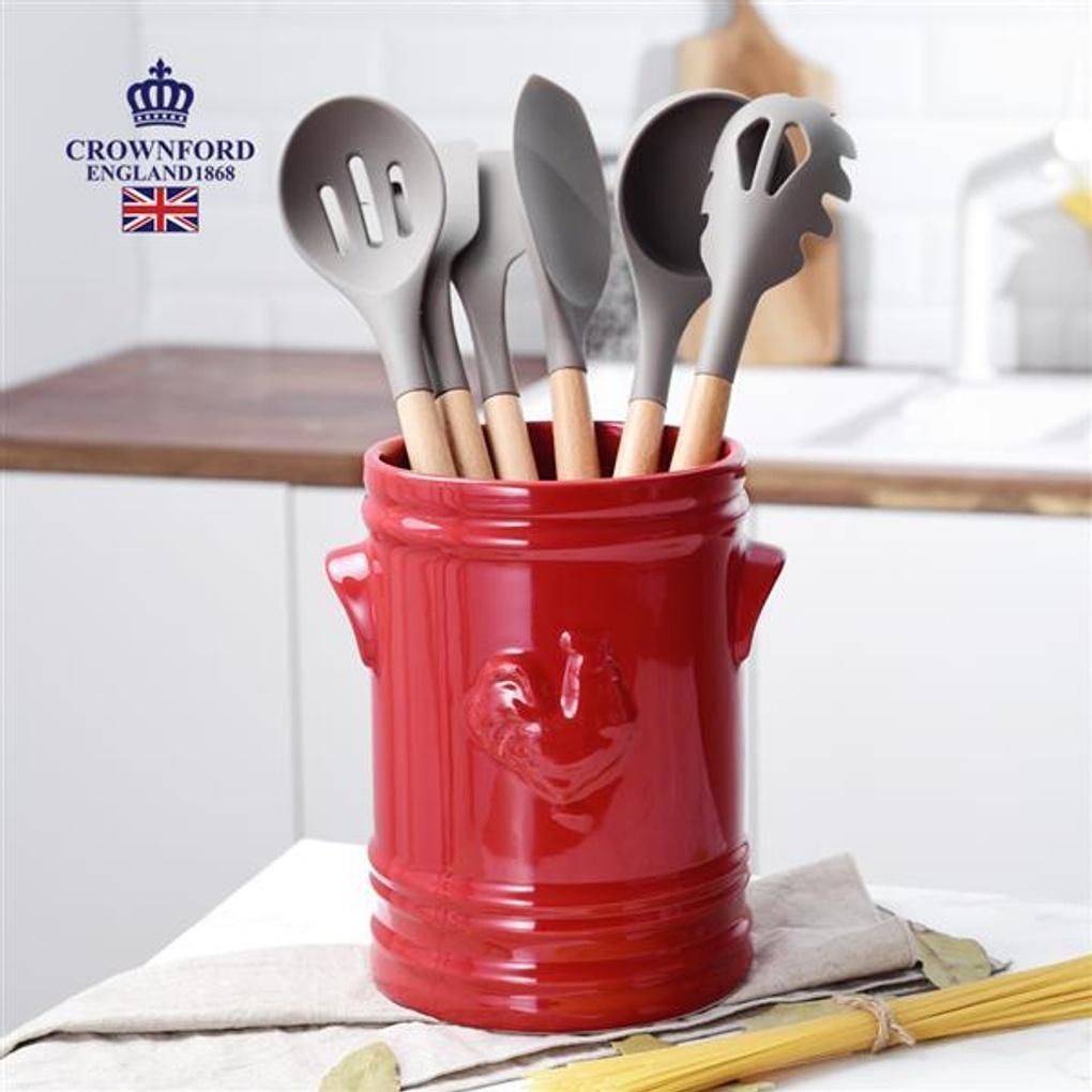 

Crownford Silicone Kitchen Tool 7-Piece Set_Red