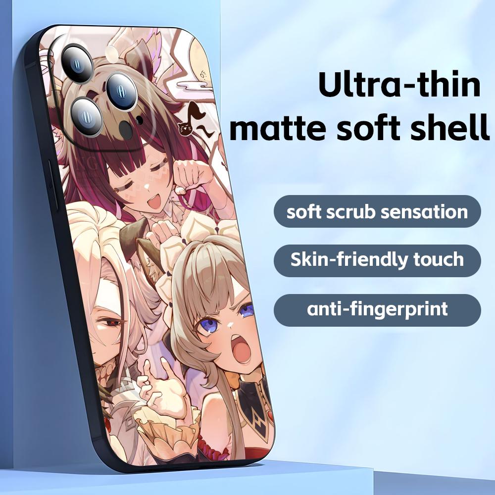 

genshin impact Sandrone Phone Case For iPhone17 16 16e 15 14 13 12 11 Plus Mini Pro Max Soft black Shockproof Cover iPhone 16