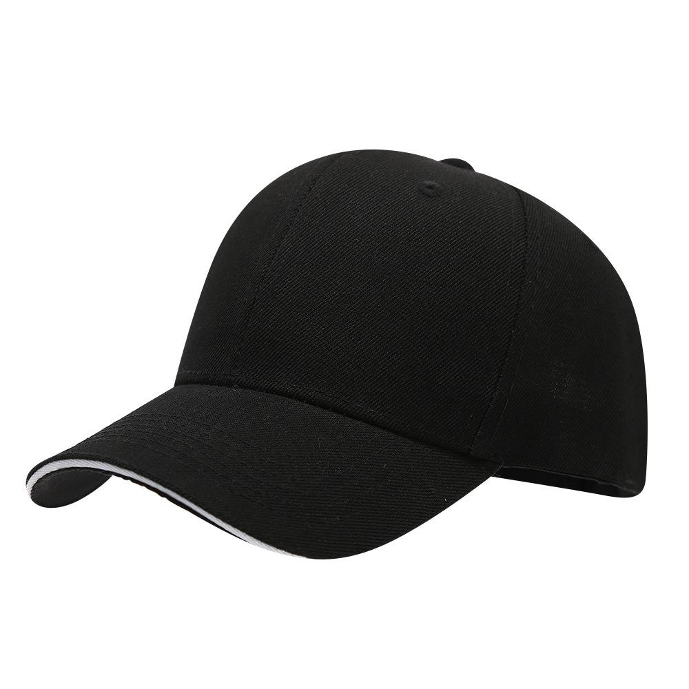 6-panel Baseball Cap Classic Unisex Snapback Hat For Men Women Dad Hat With Sandwich Brim Casual Hip Hop Street Solid Color Cap