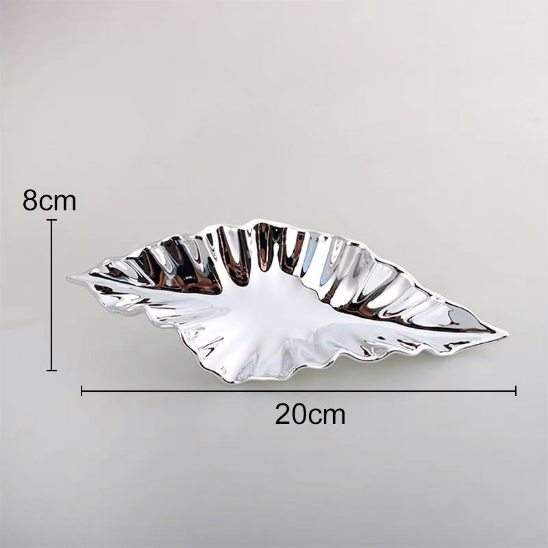 European Simulation Metal Leaves Wall Hanging Ornaments Set Art Aesthetics Room Decoration Leaf Pendants Wall Background Display