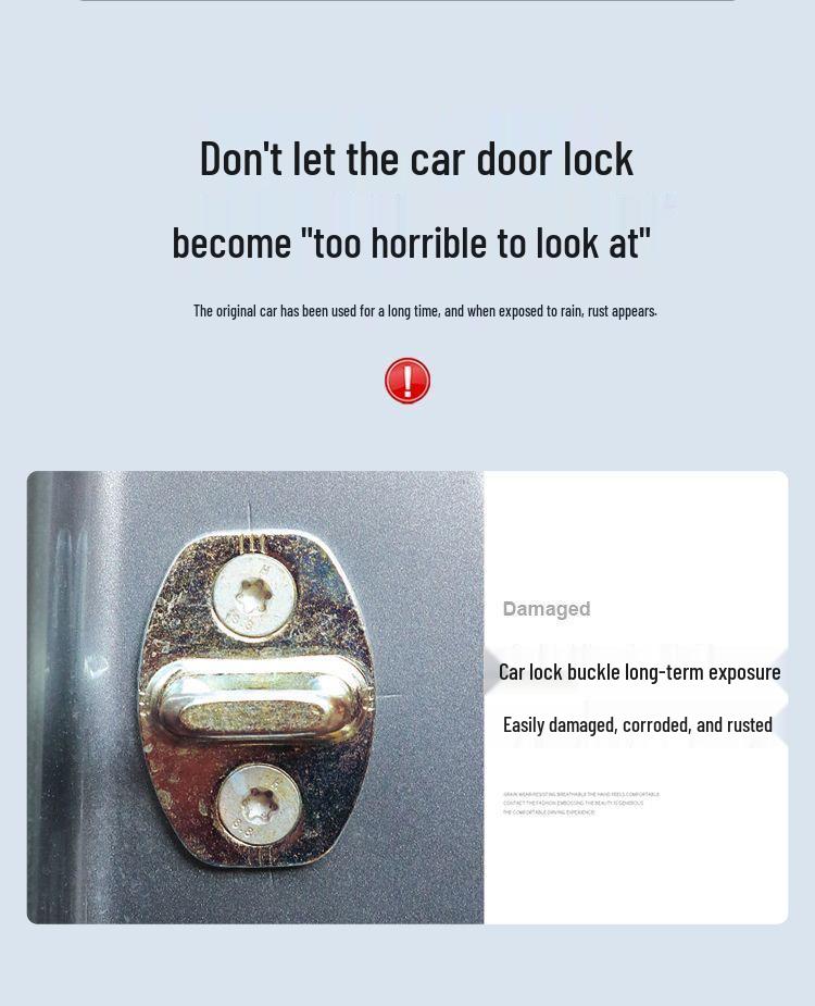 Venucia T70X Car Door Lock Silicone Protective Cover - Dustproof, Anti-rust, Shock Absorbing Cushion 