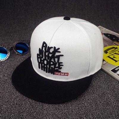 Women's Fashion Daily Trend Lettering Embroidered Snapback Hat