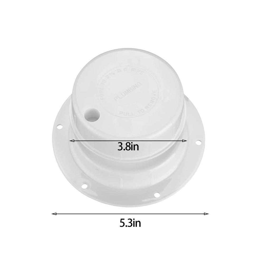 Camper Plumbing Vent Cap Easy Installation White Sewer Vent Replacement Covers for RV Motorhome Trailer Roof