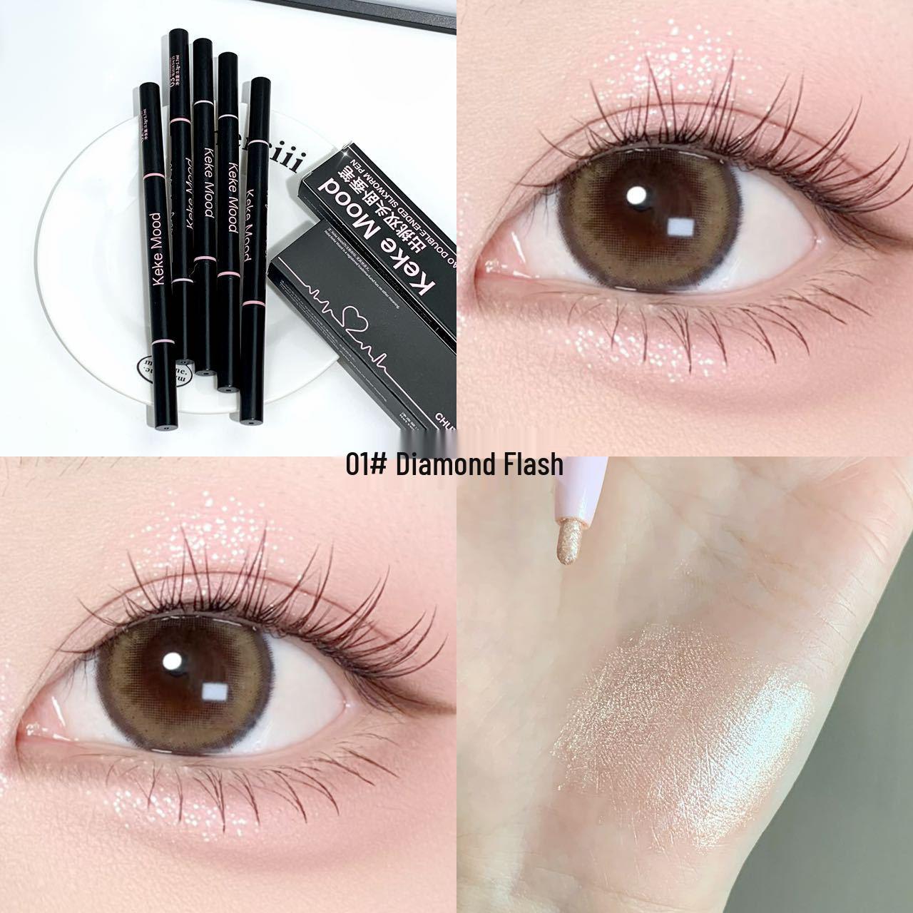 Kekemood Double-Ended Under-Eye Bag Pen: Natural Shadow, Waterproof, Sweatproof, Smudge-Proof.