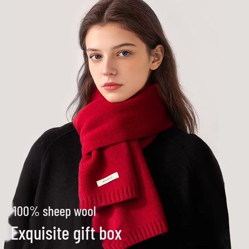 Ousen Women s 100% Pure Wool Winter Scarf 160*20