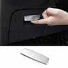 Silver Steel Main Driver Storage Box Handle Cover Trim For BMW 5 Series 2018-22
