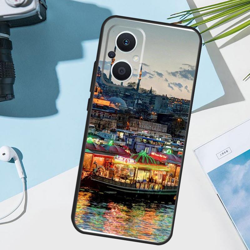 Turkey Istanbul Scenery Building Cover For OPPO Reno 14 F 13F 12F 11F 10 11 12 13 Pro 7 8 Lite OPPO Find X9 X5 X6 X8 Pro Case