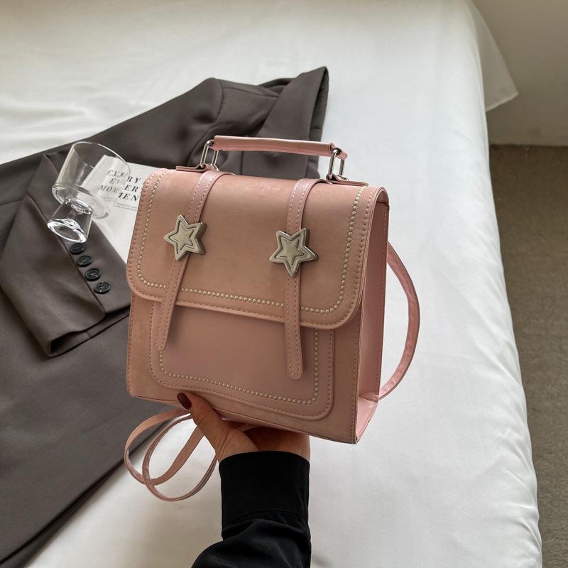 

Niche design small backpack 2025 new women s bag fashionable versatile high sense travel lightweight small backpack рожевий