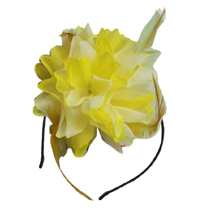 Elegant Flower Hairband 20s Fascinator Hairhoop Women Carnivals Hair Accessories