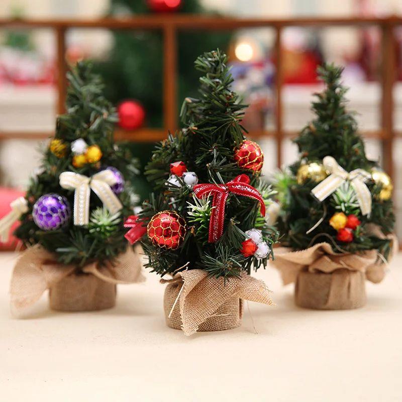 (1piece/bag) Mini Christmas Tree Small Bow Decoration Party Supplies Festival New  Celebration Event