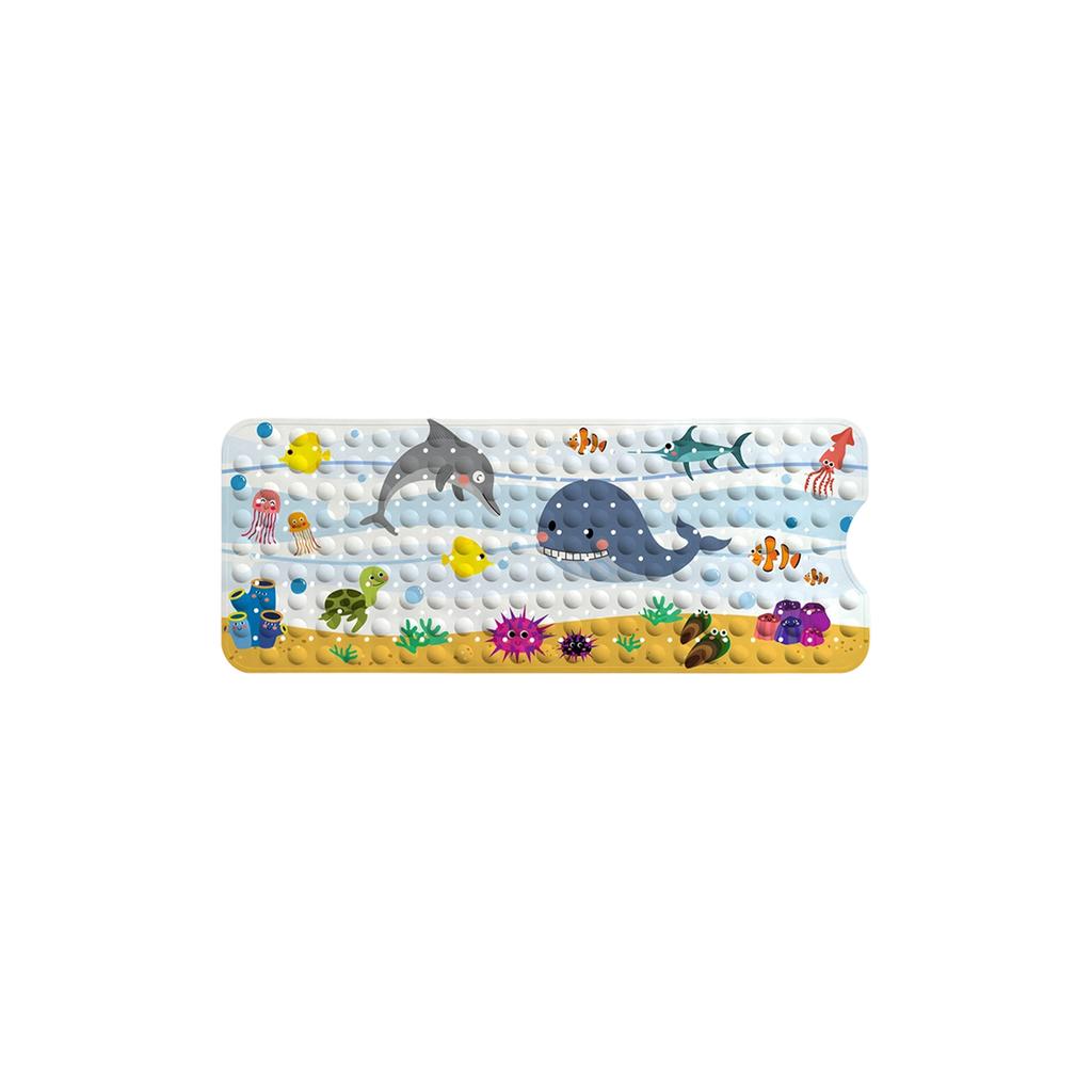 Non Slip Bath Mat Extended Size PVC Material Shower Mat with Suction Cups Machine Washable Bath Tub Mat for Bathroom Safety