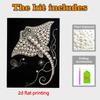 Crystal Pearl Painting 5D DIY Frame Decoration Painting Fish Home Wall Decoration Transparent Pearl Gemstone Painting Picture Art Crafts