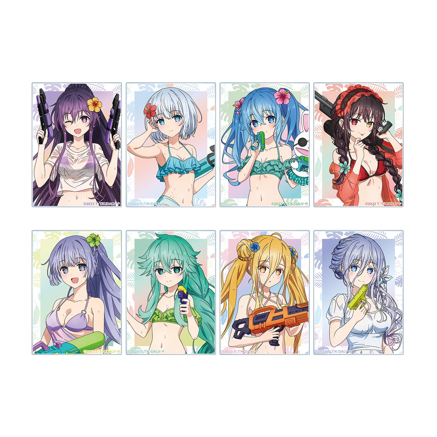 

A Live Anime Original Illustration Date A Vacation Trading Acrylic Cards Box of 8 Date V Ver.