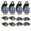 Colorful Valve Stems Caps Tire Cap Aluminum Wheels Cover For Car Valve Plugs For Wheels Nipple Caps For Auto Motorcycle Bike