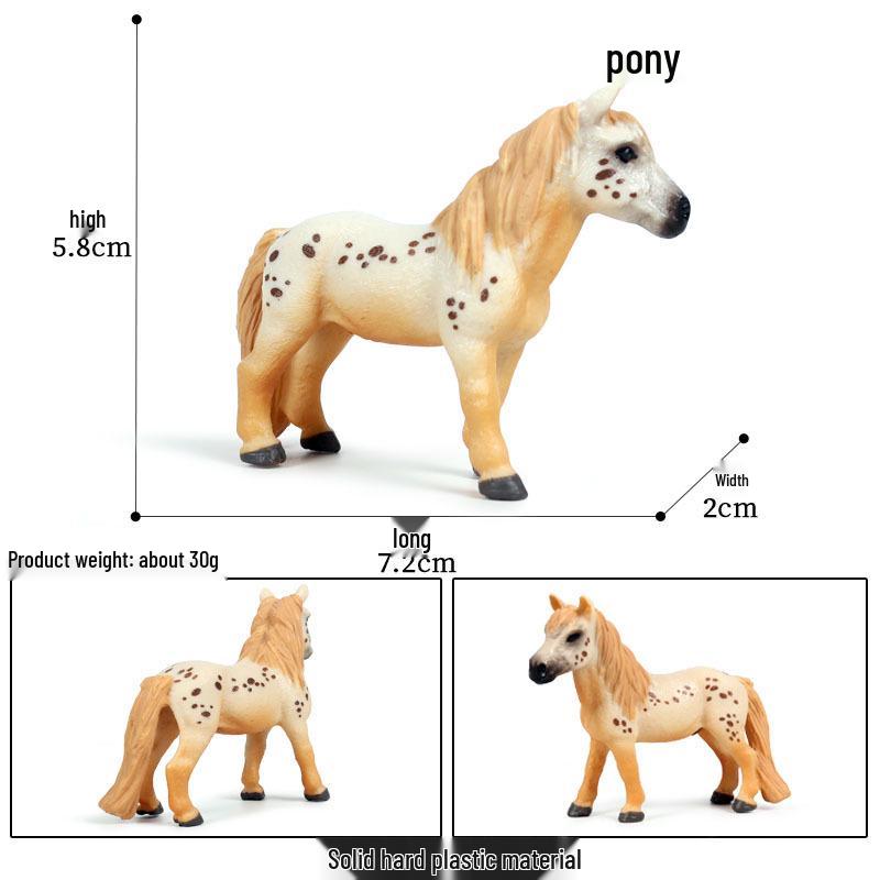 Children s Wild Animal Science Toy Set: Horse and Foal Figures