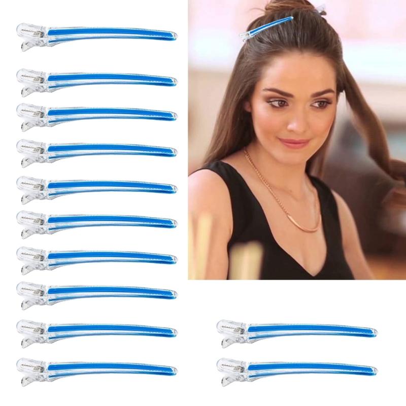 Pinze per Capelli a Becco d'Anatra, Pinze Alligatore Durevoli per Capelli da Donna, Pinze Lunghe a Becco d'Anatra, Pinze per Capelli per lo Styling dei Capelli