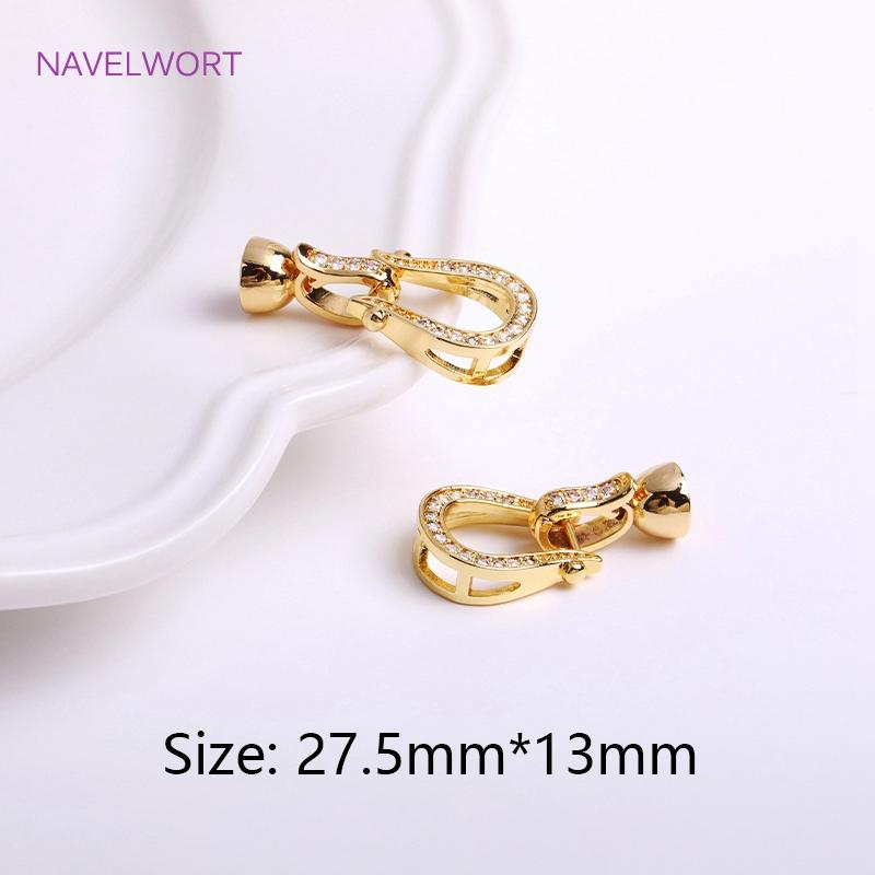 Trendy 18K Gold Plated Round Pearl Clasps Fastener For Bracelet Necklace Making Fittings,DIY Jewellery Making Supplies Wholesale