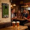 Man Cave Flaschenöffner Fußballfeld Bier Wandmontiert Kapselheber Holzfußball Stabil für Schild Bar Küche Spielzimmer Einzigartiges Geschenk Liebhaber Sport