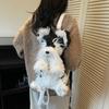 Simulation Storage Bag Messy Schnauzer Dog Backpack Girl Cute and Fashionable Decorative Fabric Soft Comfortable Birthday Gift