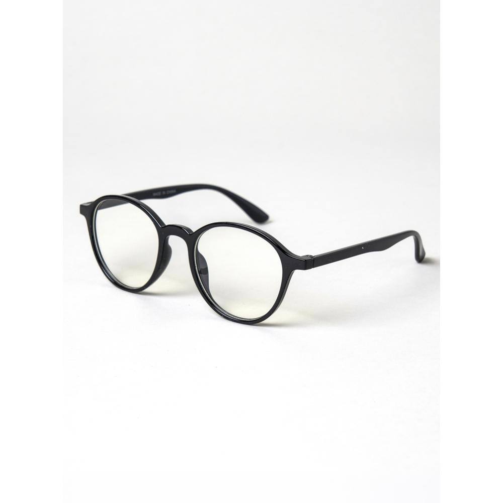 Daiso Round Horn Rimmed Glasses Black