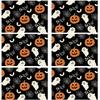 Boo Spooky Ghost Pumpkin Halloween Cloth Placemats Set of 6 Table Mats Table Decorations 12x18 Inch