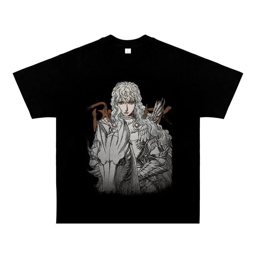 Berserk Swordsmans Tale Vintage TShirt Women Men Oversized Y2k Classic Anime Manga Cotton Oversized High Quality Soft Tee Top