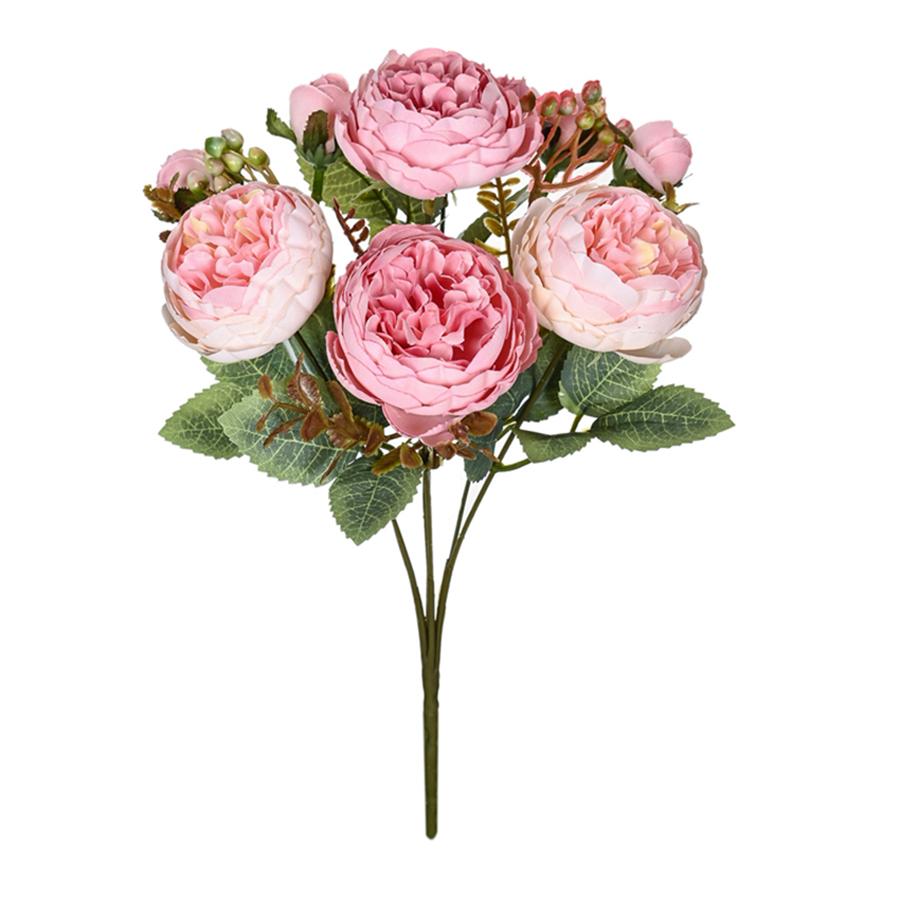 7 Gabeln Seide Künstliche Blume Pfingstrose Haus Raum Hochzeitskranz Festival Party Außenbogen Hintergrund Dekor Blumengesteck
