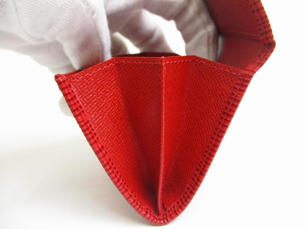 Authentic LOUIS VUITTON Epi Red Leather Coin Purse #a665  Refurbished