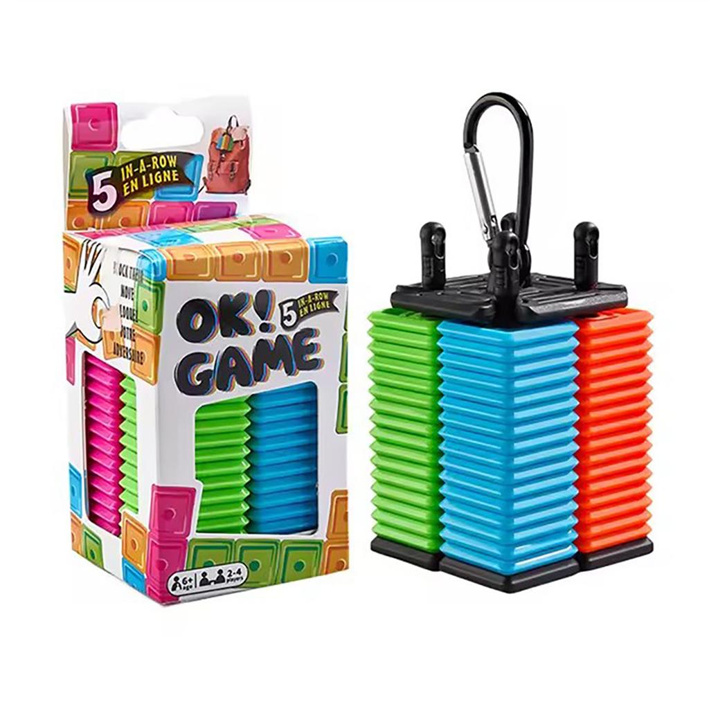 Portable Puzzle Gomoku Game Outdoor Toy Tabletop Game Student Board Game Interactive Toy