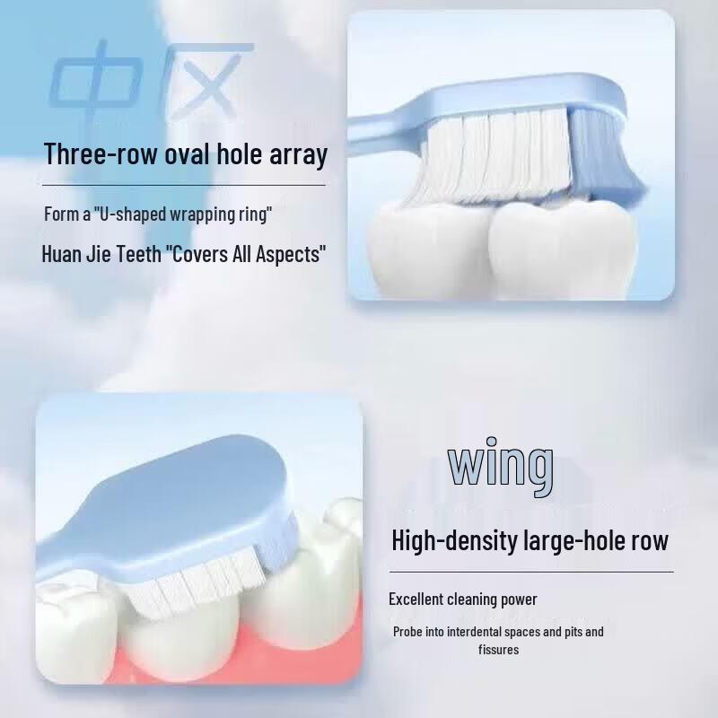 Saky High-Density Whitening Soft-Bristle Toothbrush - 2 Pack