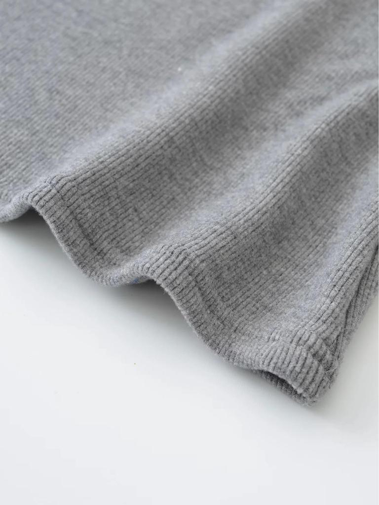 Korean-Style Slim Fit Henry Collar Fleece Long Sleeve T-Shirt for Women - Autumn/Winter Stretchy Base Layer Top
