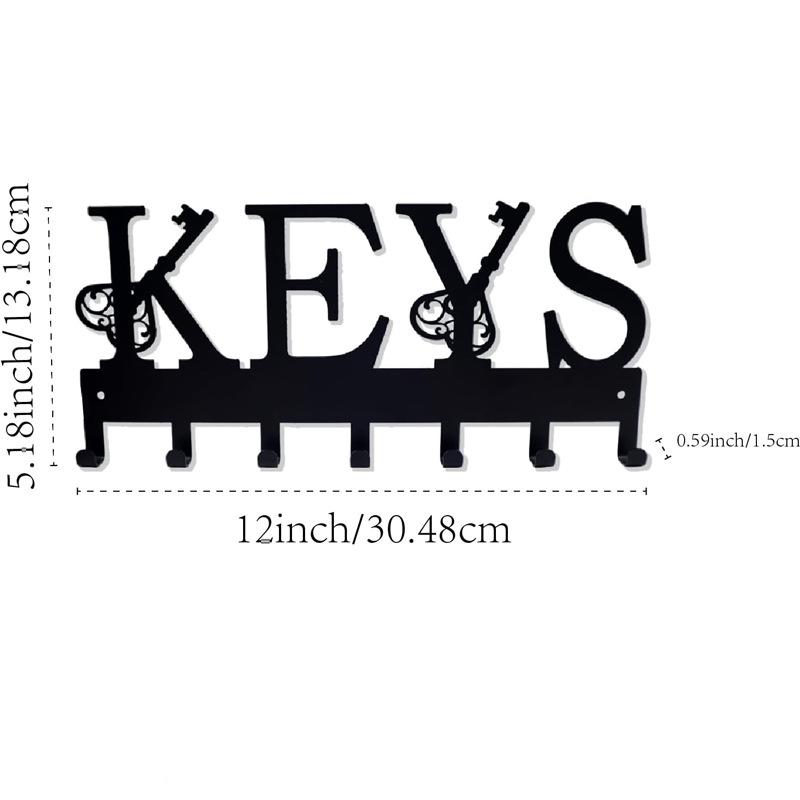 HOME Metall Wandhaken mit Buchstaben - Kreativer Eisenkunst Schlüssel- und Handtuchhalter