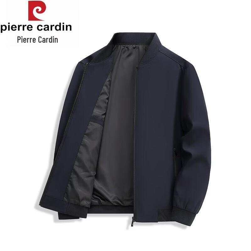 Pierre Cardin Men's Cotton-Padded Baseball Collar Casual Jacket