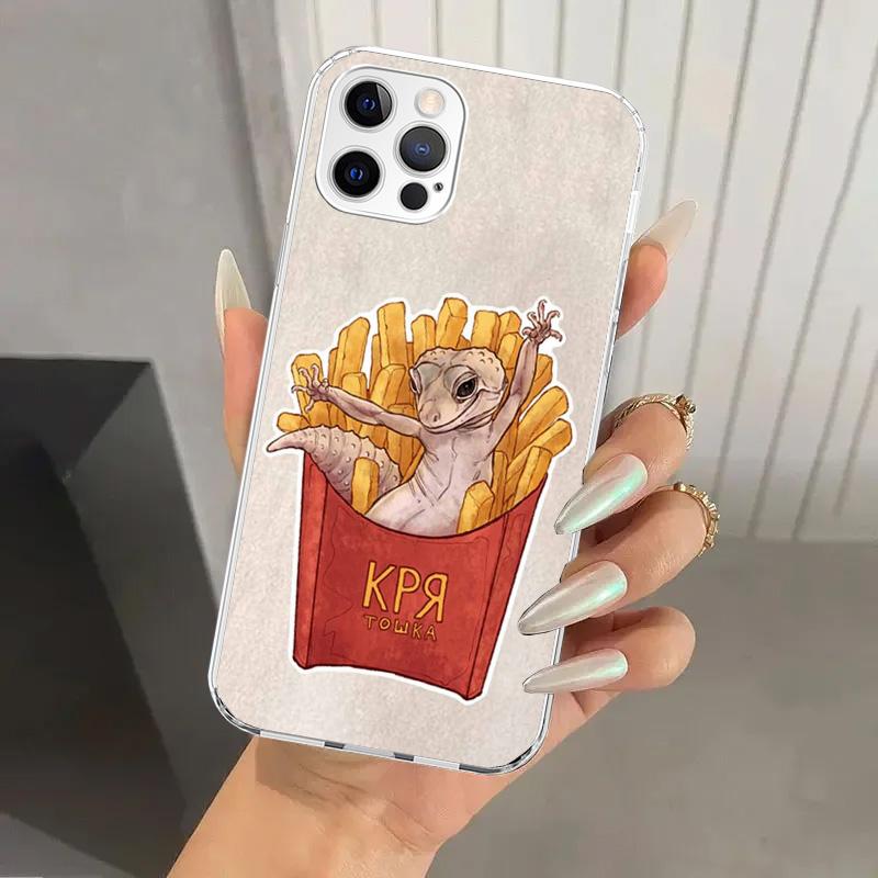 Lizards Geckos Phone Case for Iphone 17 Air 16 15 Plus 14 13 Mini 12 11 Pro Max 16E 7 8 SE 2020 Soft Funda Print Shell 16 15 14