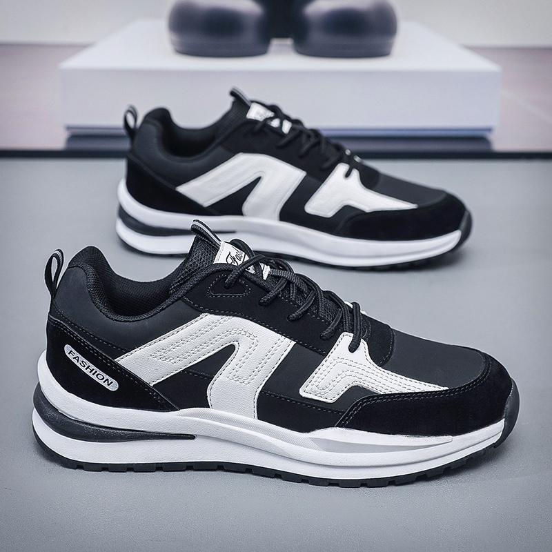 Velká velikost 47 Pánské tenisky Pohodlné běžecké boty Kůže Lehké Venkovní Protiskluzové Sportovní Atletické Tréninkové boty