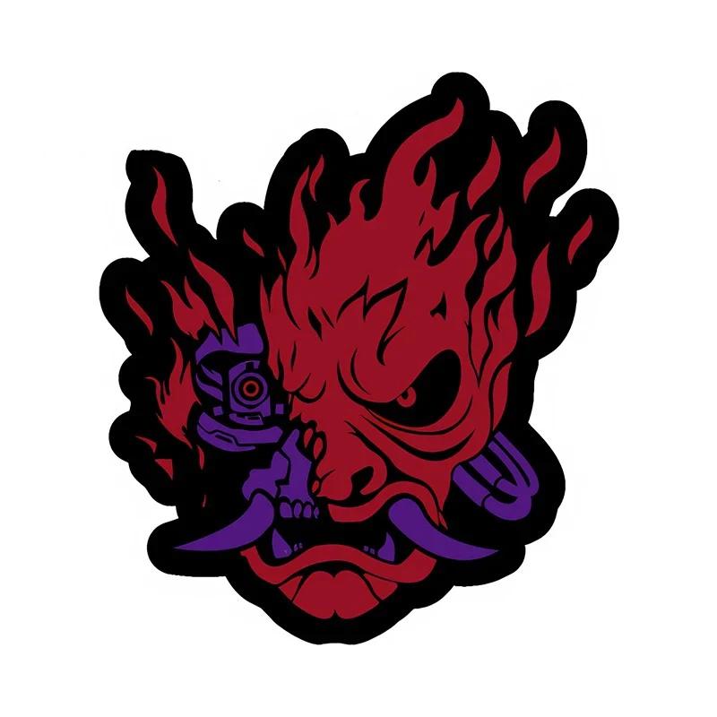 Samurai Band Red Eye Vinyl Car Stickers - Waterproof & UV Resistant Decals for Auto Body, Motorcycle Helmets & Laptop Bags