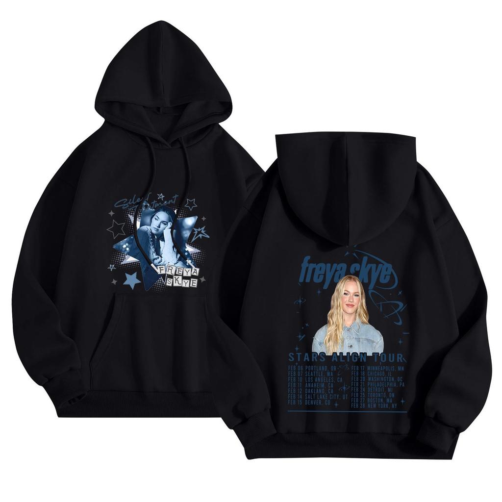 Unisex Fashion Lightweight Long Sleeve Pullover With Pockets Printed Hoodie