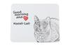 Korat - Mouse Pad with Print, Personalized Cat Pad, Unique Gadget for an Office Worker from the Art-Dog Brand