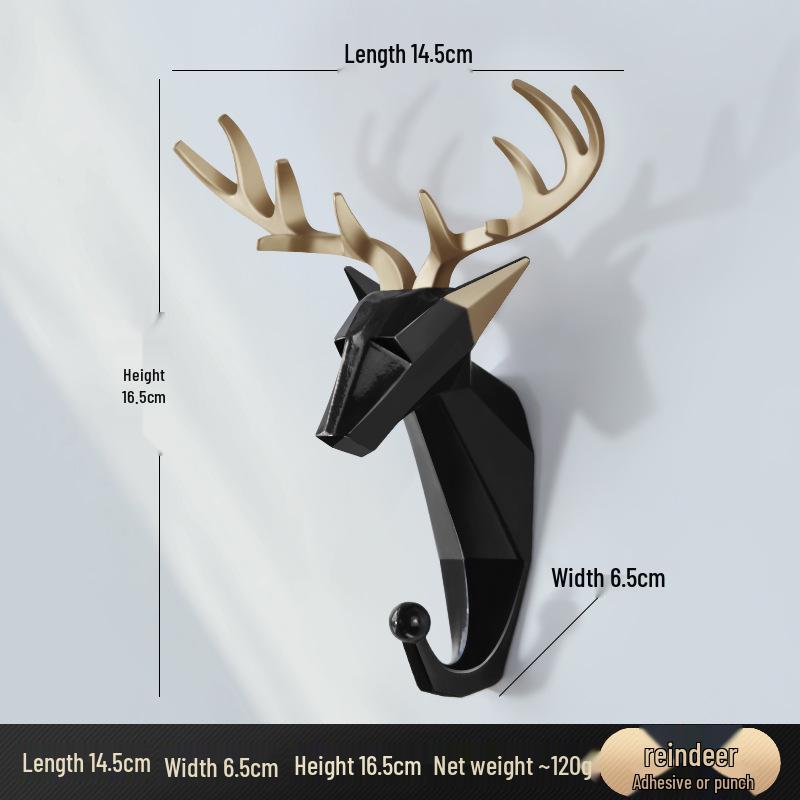 Antler Adhesive Entryway Key Hook – No-Drill Wall-Mounted Decorative Hook