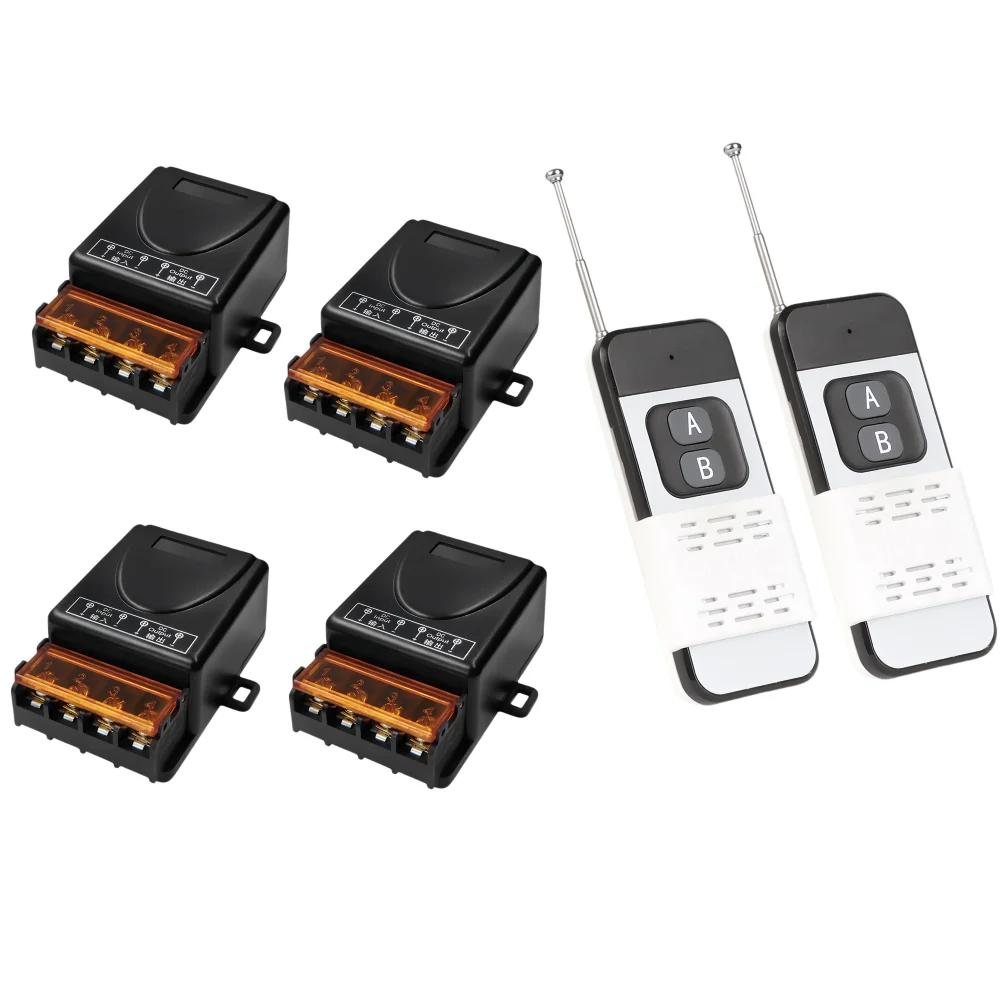 433Mhz Wireless Remote Control Switch DC 12V 72V 30A High Power RF Relay Module 1000m Remote for Fan Light Pump Switch Smart Home DIY Devices