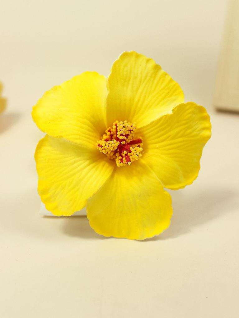 9cm EVA Frangipani Hibiscus Havajská Kvetinová Brošňa Pokrývka Hlavy Sušené Kvetinové Doplnky