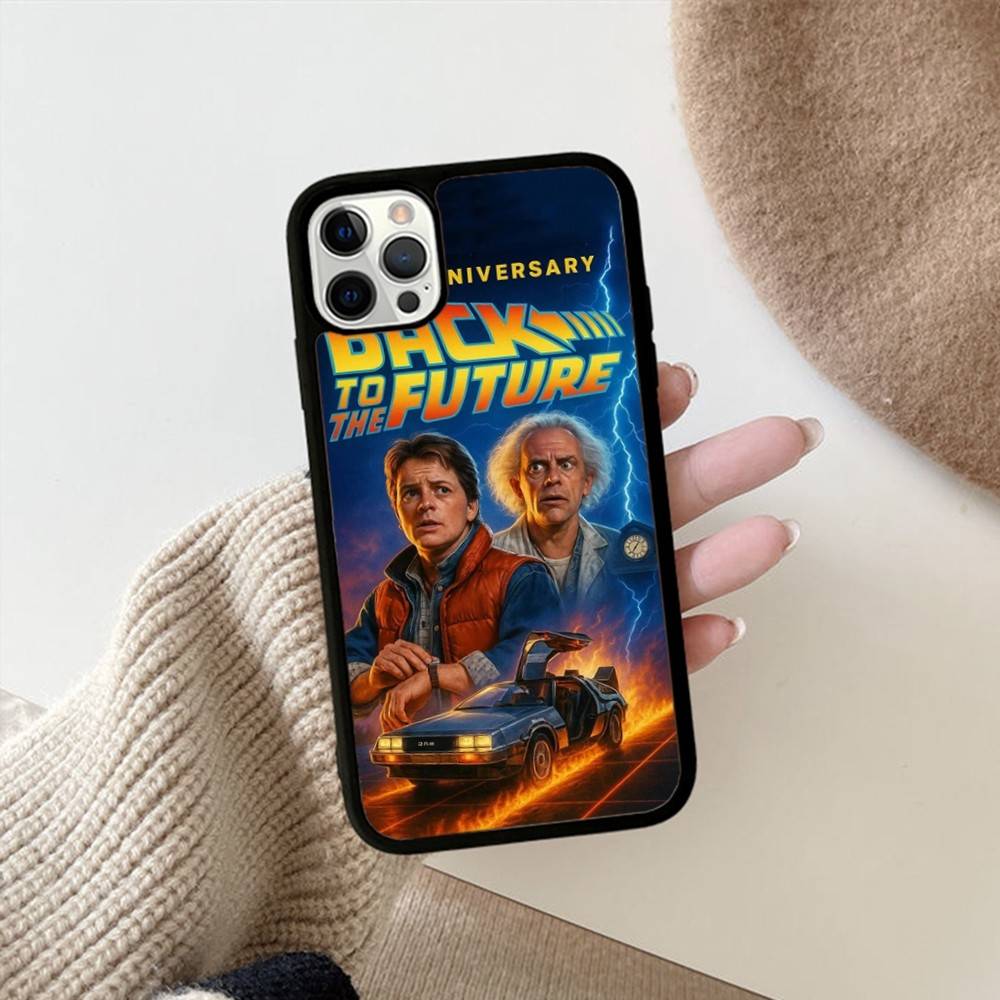 Back To The Future PC+TPU Protective Phone Case For IPhone 17 16 Pro Max 15 Plus 14 13 12 11 Cover