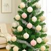 12pcs Macaron Christmas Spheres Pendant Irregular Christmas Tree Ornaments  Home Decor
